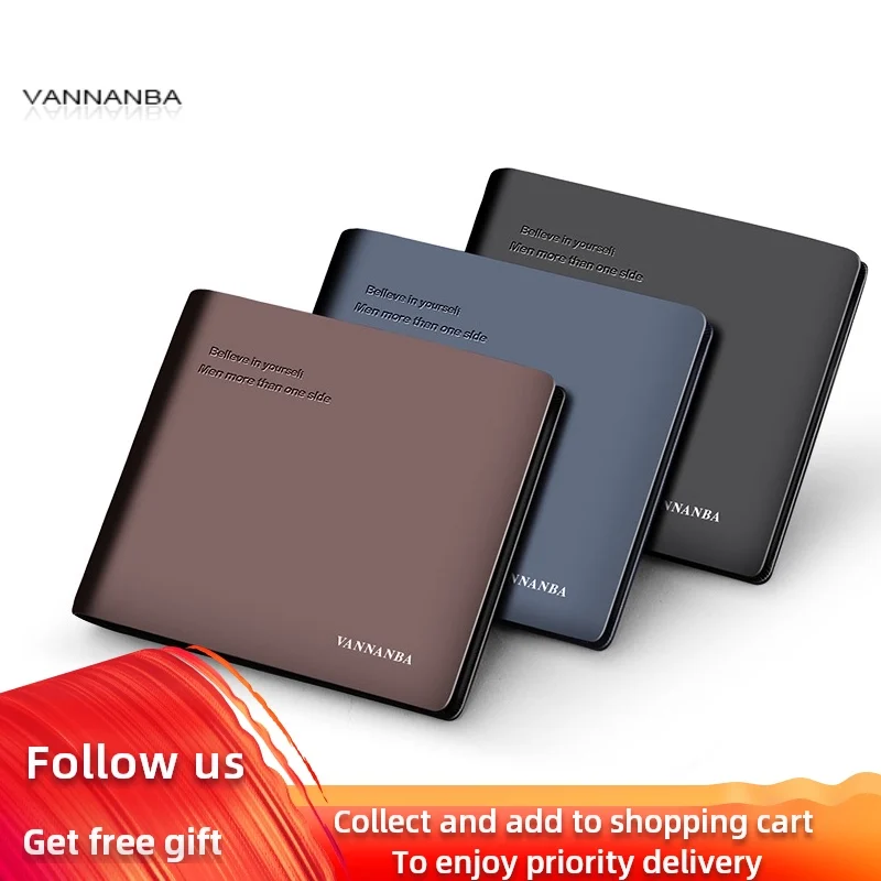 Тонкий кошелек для мужчин роскошный брендовый минималистичный