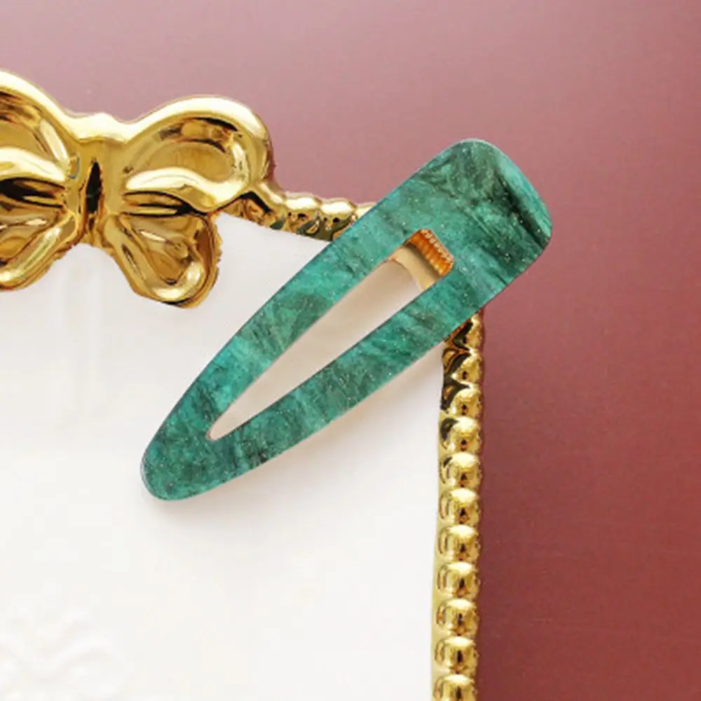 Набор больших заколок для волос из блестящей фольги леопардовой расцветки