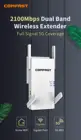 AC2100 Беспроводной ретранслятор маршрутизатор 2,4G5G двухчастотный гигабитный Wifi расширитель длинный охват Внешний Wi-Fi усилитель сигнала