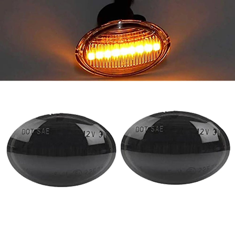 2 Шт Автомобильные светодиодные боковые габаритные фонари сигнала поворотника