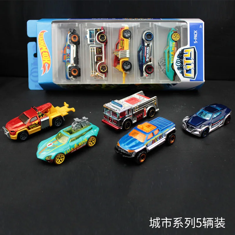 Hot Wheels Оригинал 5 шт./компл. литая металлическая мини модель автомобиля 1:64 детские