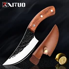 Нож ручной работы XITUO, кухонный шеф-нож из высокоуглеродистой стали, Мясницкий резец, инструмент для нарезки с фильтром