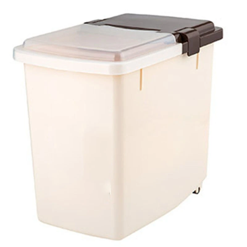 

Sealed Rice Bucket Household Metering Miscellaneous Grain Bucket Plastic Transparent Rice Storage Box