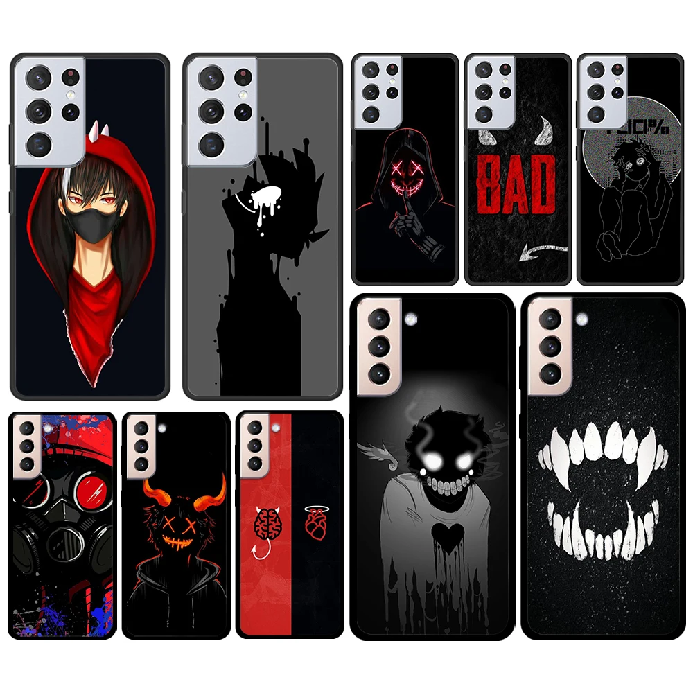 

Devil Bad Boy Anime for Samsung Galaxy S21 S20 FE Ultra Lite S10 S9 S8 S7 S6 Edge Plus Silicone Soft Black Phone Case