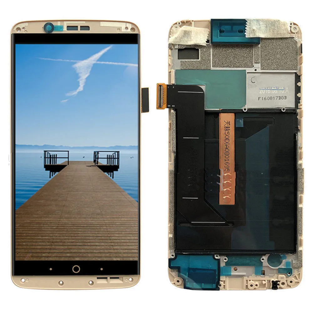 Оригинальный AMOLED для zte Axon 7 lcd с рамкой дисплея кодирующий преобразователь
