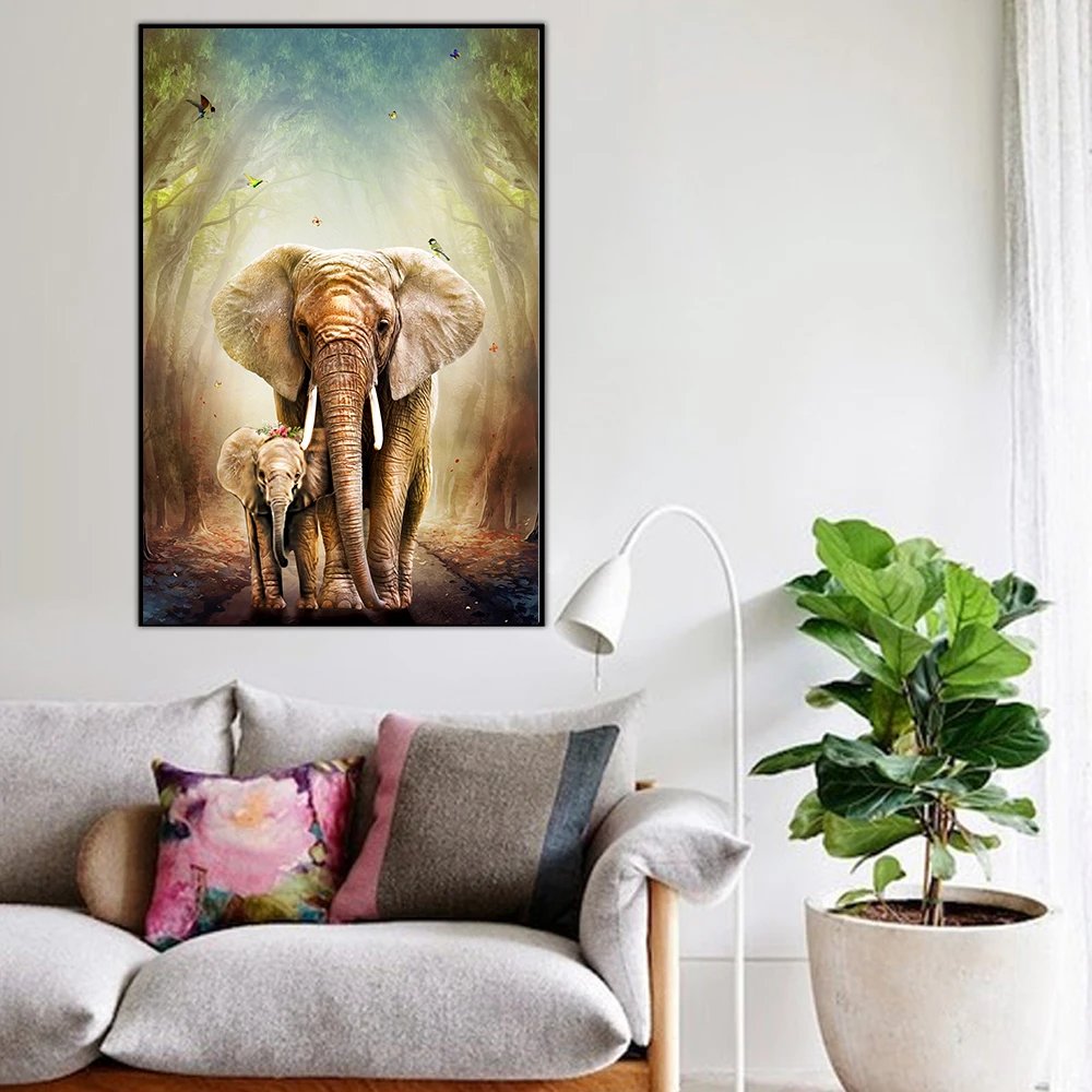 Холст Картина на стену для домашнего декора анималистический настенный