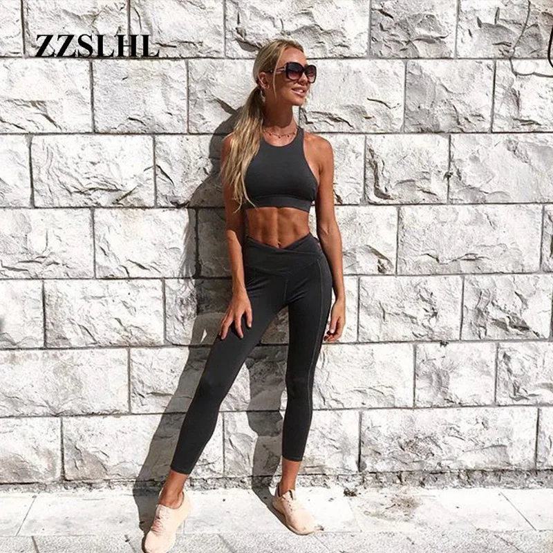 

2019 Sportswear Woman Gym Clothing Sports Yoga Set Sport Bra and Legging Pants Fitness suit Sexy Workout Clothes for women