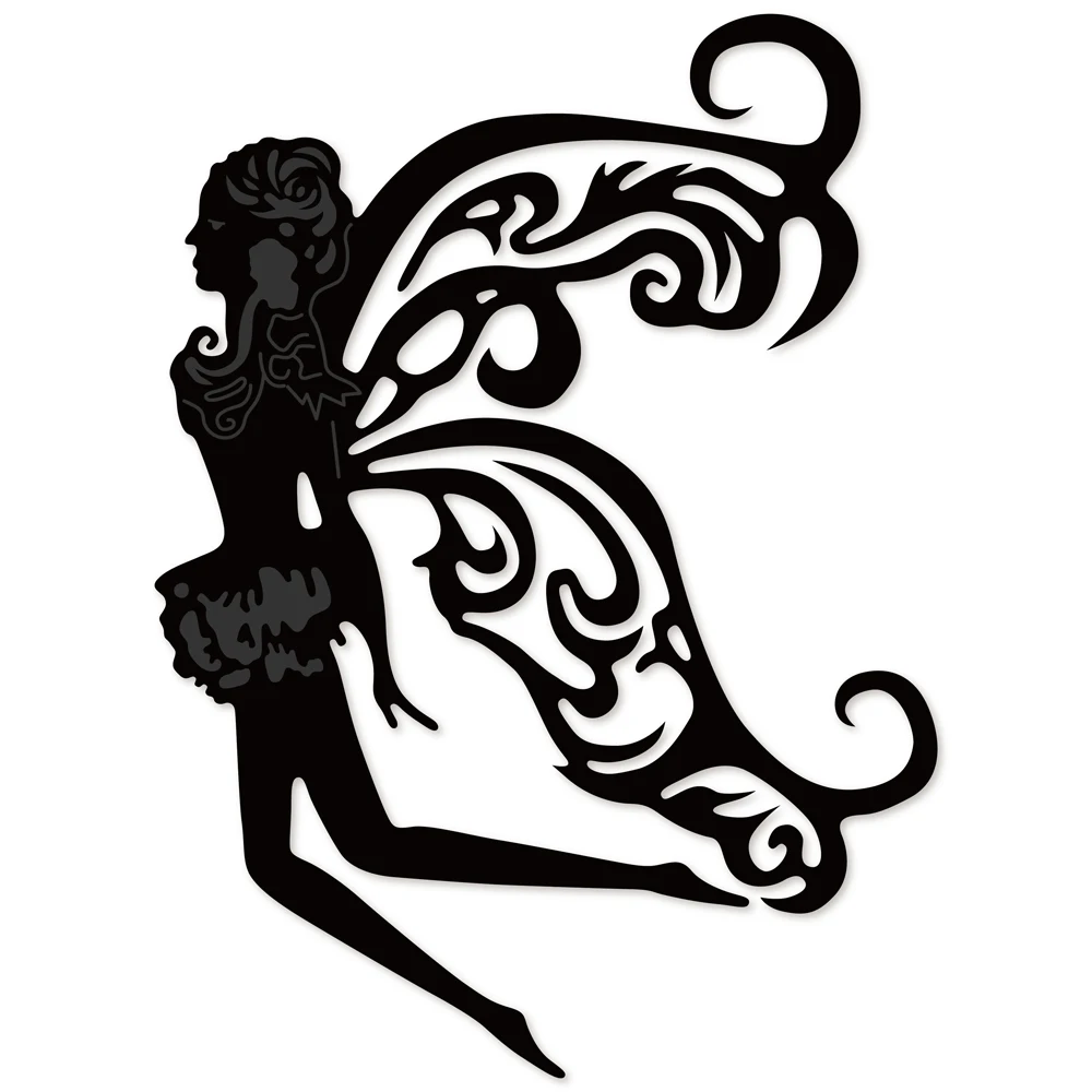 Кружевная кромка крыло Фея металлические режущие штампы для DIY Скрапбукинг