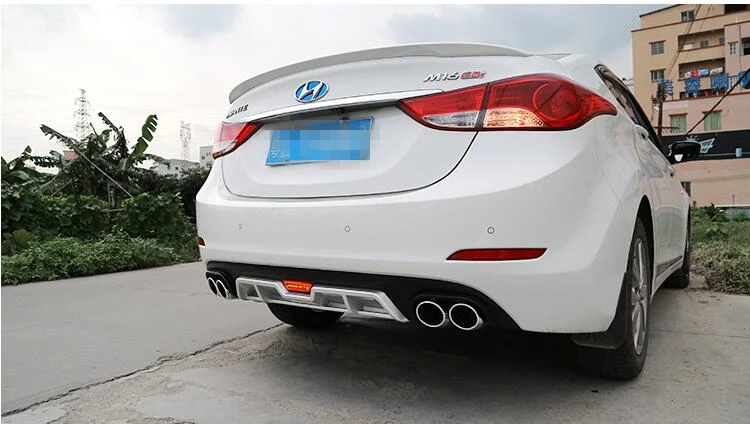 Задний диффузор для заднего бампера Elantra из АБС-пластика | Автомобили и мотоциклы