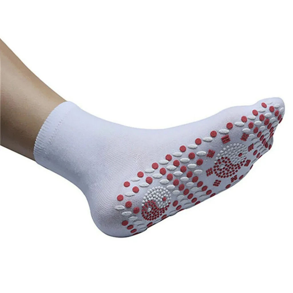

JAYCOSIN 1 pair Tourmaline Magnetic Therapy Socks Breathable Massager Anti-fatigue Unisex Self-heating health socks heated socks