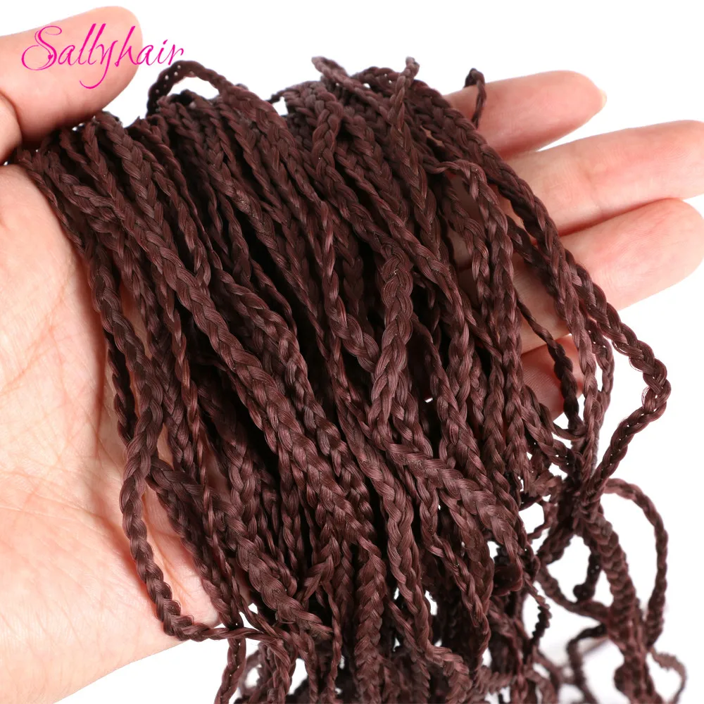 Sallyhair, Zizi, косички, вязанные крючком, коробка, косички, цветные синтетические волосы для наращивания, жук, серый блонд, вязанные волосы, 48 прядей/упаковка