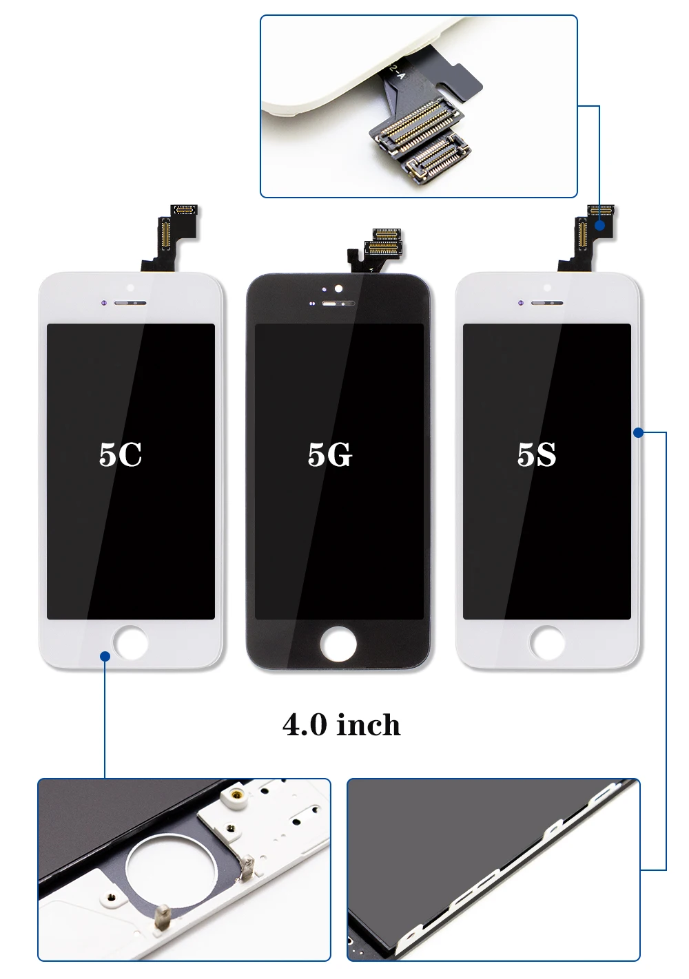 Пожизненная гарантия AAAAA абсолютно ЖК-дисплей для iPhone 5 5G 5S 5C SE 4 ''сенсорный экран дигитайзер сборка+ подарок