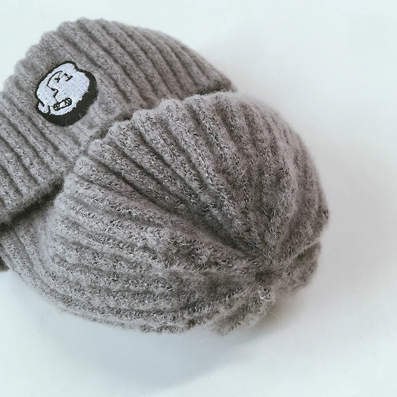 

Lovely Cartoon Pattern Baby Hats Autumn Winter Warm Knitted Hats Kids Girls Boys Beanies Caps