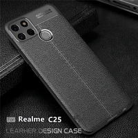 for cover oppo realme c25 case for realme c25 capas phone bumper shockproof back soft tpu leather for fundas realme c25 cover