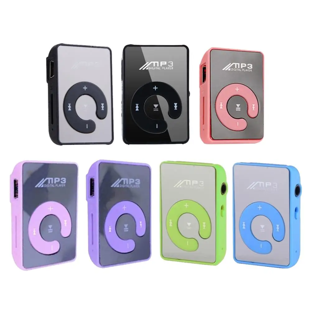 Модный мини mp3 клип плеер Поддержка 8 Гб MicroSD TF карты стильный дизайн Спортивное