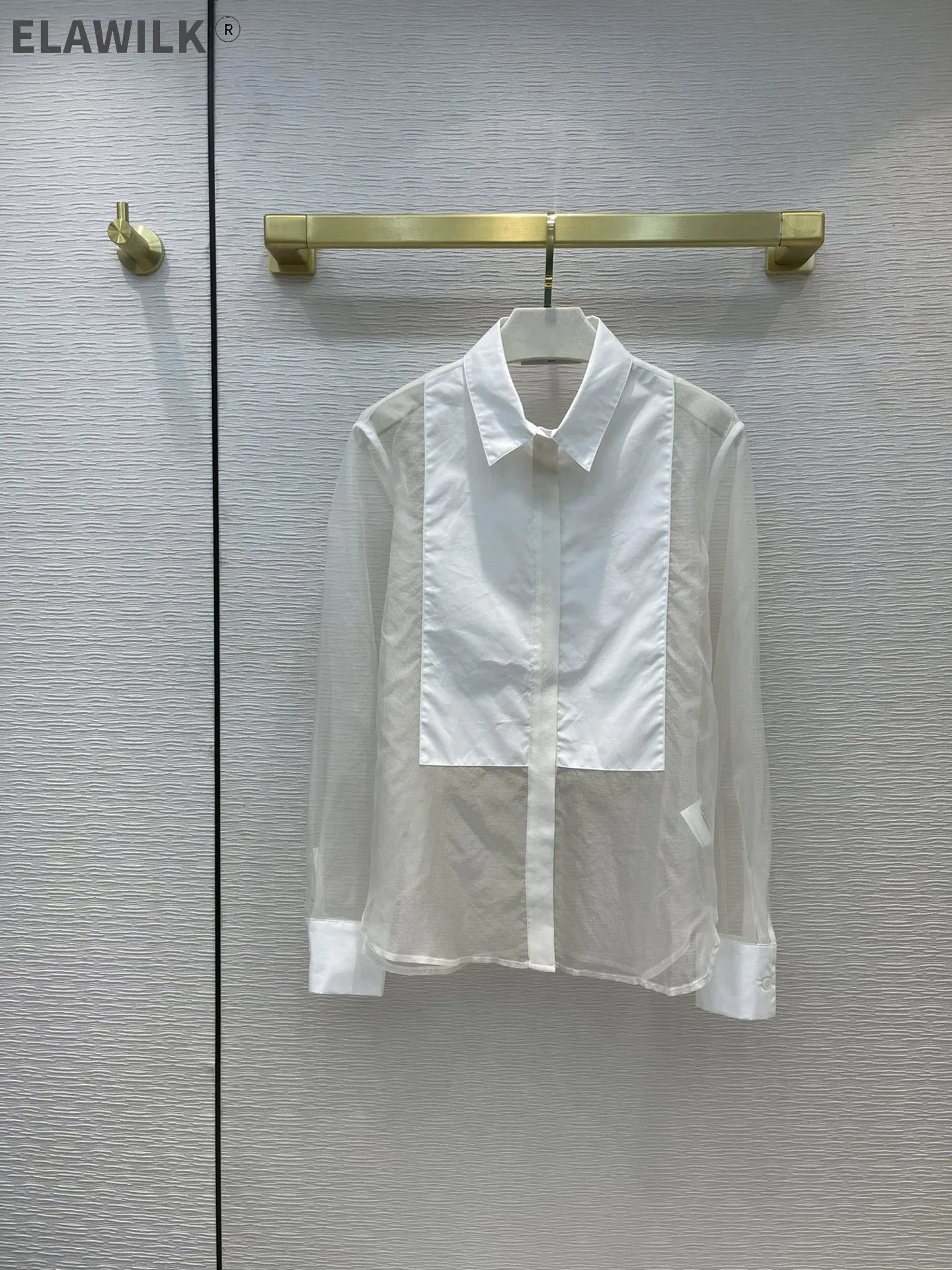 

Женская шелковая рубашка с отложным воротником, прозрачная белая блузка из 100% шелка с длинными рукавами, Повседневная рубашка, осень 2021