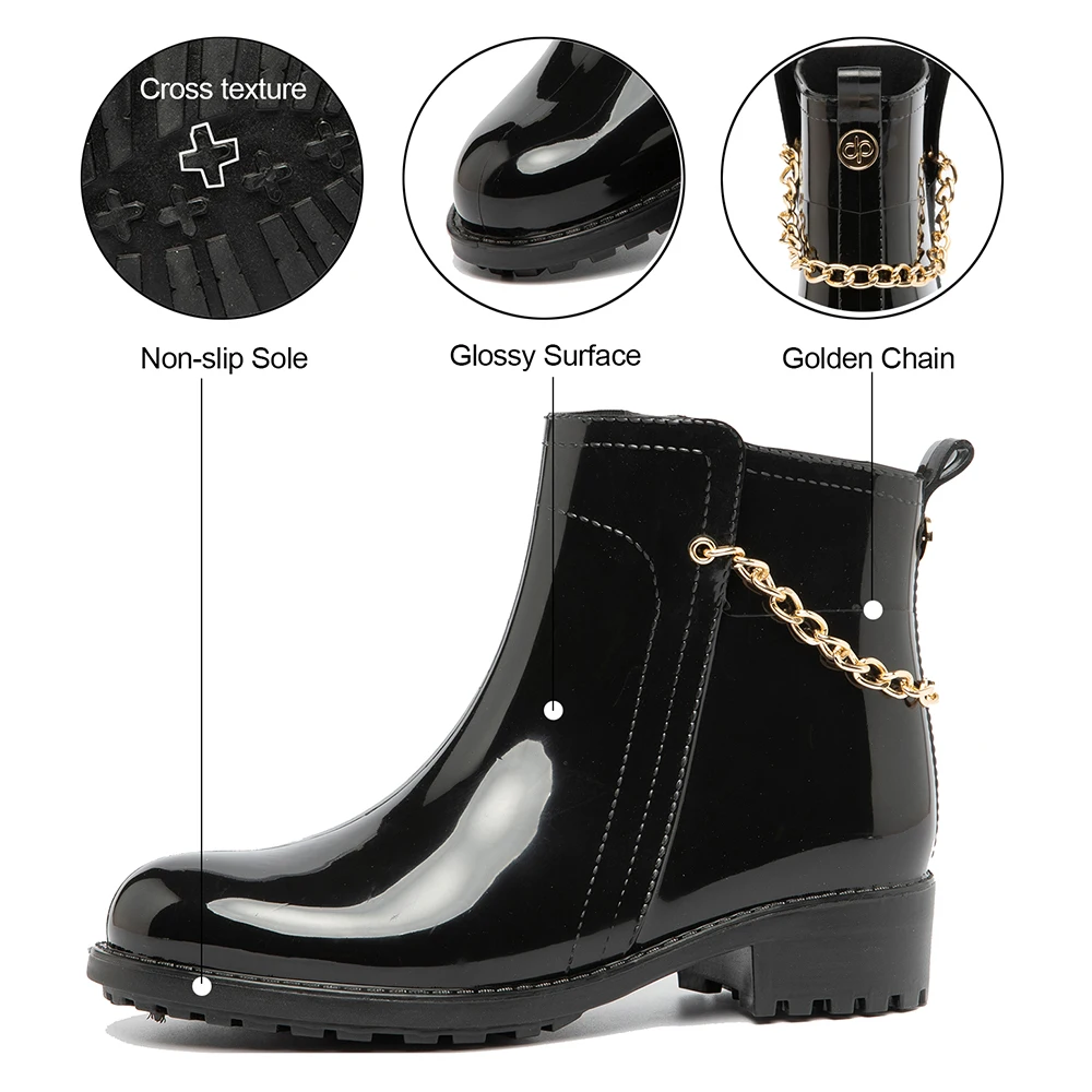 Обувь женская Ботинки женские весна Ботильоны Резиновые сапоги Челси Женские