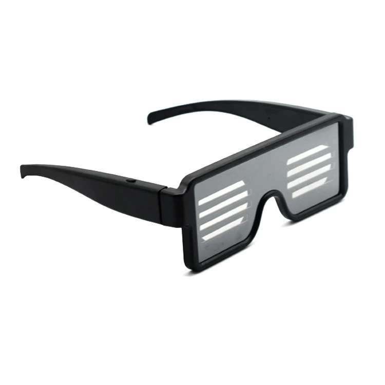 

1 Pcs LED Glasses Light up Flashing Sunglasses Eyewear Nightclub Party 8 Patterns OCT998