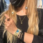 Go2Boho Турецкий Дурной глаз браслет осень зима кисточка ювелирные изделия Ins модные браслеты Миюки набор для женщин ручной работы Тканые Pulsera Femme