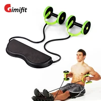 gimifit ab wheels abdominal roller resistance bands pull rope muscle training exercise wheel elastic trainer fitness equipment