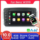 Автомагнитола для MercedesBenzCLKW209W203W208W463VaneoVianoVito, 2DIN, Android 10