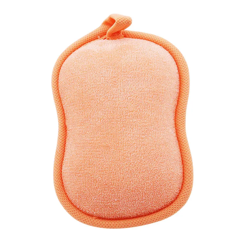 Orange Популярная Детская щетка для ванны, мягкая детская губка для ванны с рисунком из мультфильма, пуховка для пудры, милая детская одежда для новорожденных, продукт для душа, полотенце, мяч - Цвет: Orange