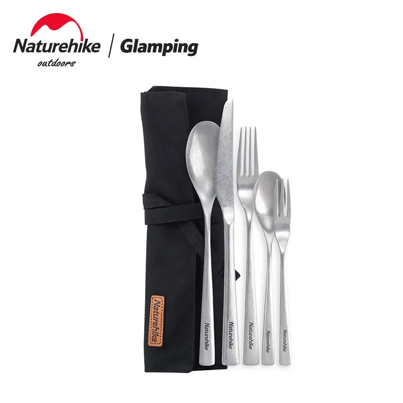 

Naturehike Cutlery Set Stainless Steel Knife Fork Kitchen Flatware Dinnerware Set BBQ Picnic Tableware Outdoor Camping Supplies