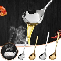 stainless steel mini ladle 124pcs sauce gravy spoon with smooth surface polished deep serving soup spoon 7 96 7inch ts2