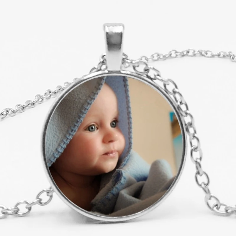 Индивидуальная фотоподвеска фото ожерелья на заказ детская мама