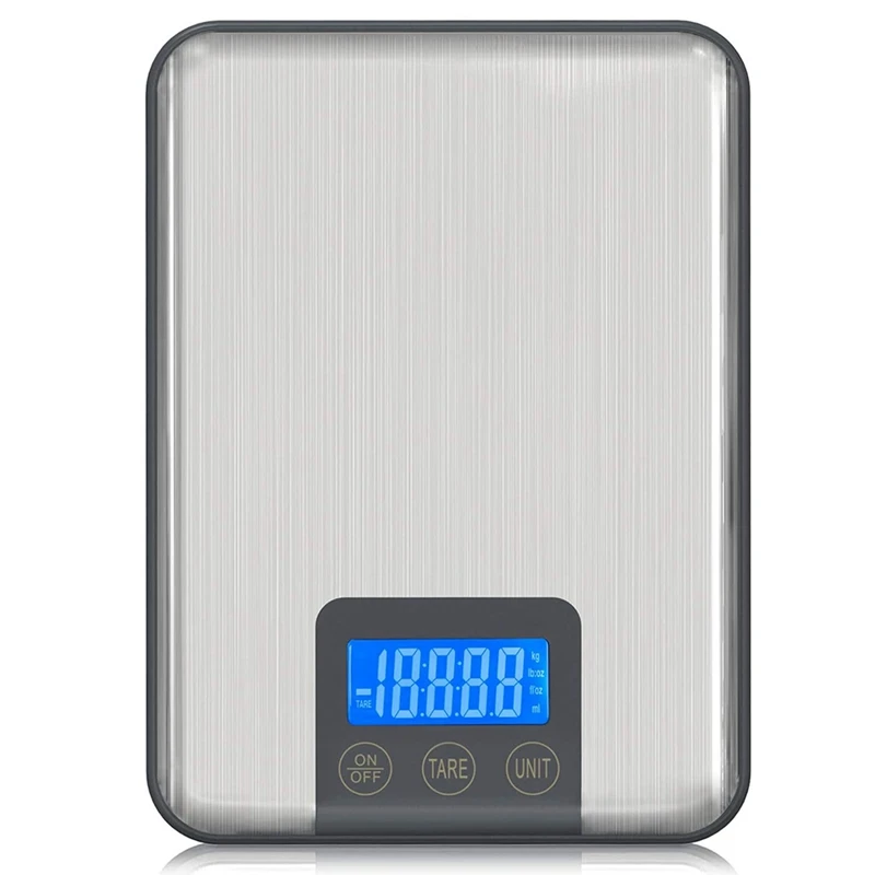 

Digital Scale Professional Electronic Scale 10KG, Stainless Steel Kitchen Scale, Press the Waterproof Baking Scale