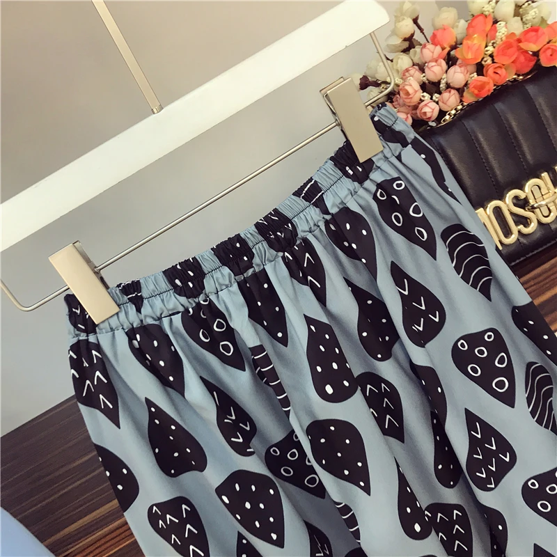 Женский летний костюм из двух предметов однотонный шифоновый топ с рукавами