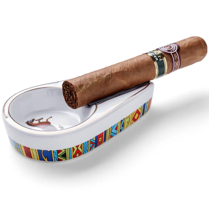 COHIBA гаджеты Керамика сигарная пепельница одинарная сигарета держатель золы 4