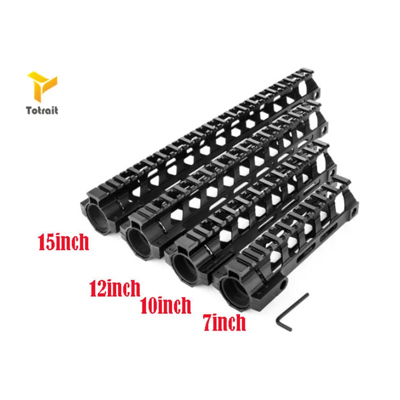 

Totrait Ultralight AR-15 M4 Lightweight M-LOK MLOK 7 10 12 15 inch Slim Free Float Handguard Picatinny Rail Mount Bracke