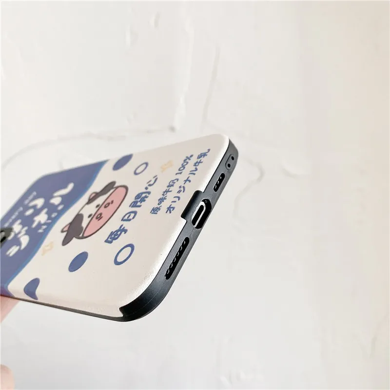 

Cute Cartoon Little cow girl soft Case For iPhone 11 12 Pro Max mini 7 8 Plus XR X XS MAX SE 2 PU leather phone cover fundas