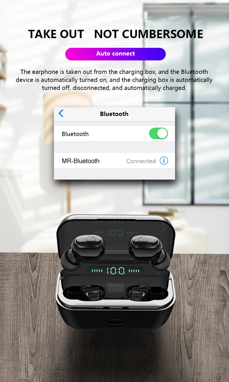 3500 мАч bluetooth беспроводные наушники TWS V5.0 наушники Светодиодный дисплей питания CVC8.0 DSP шумоподавление Спортивная беспроводная гарнитура