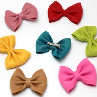 large bow with alligator clips for baby girl hair accessories children cotton barrettes headwear hairpins kids bow hair clips