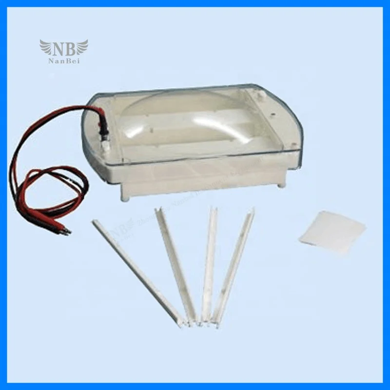 

Hemoglobin electrophoresis machine for paper electrophoresis experiments