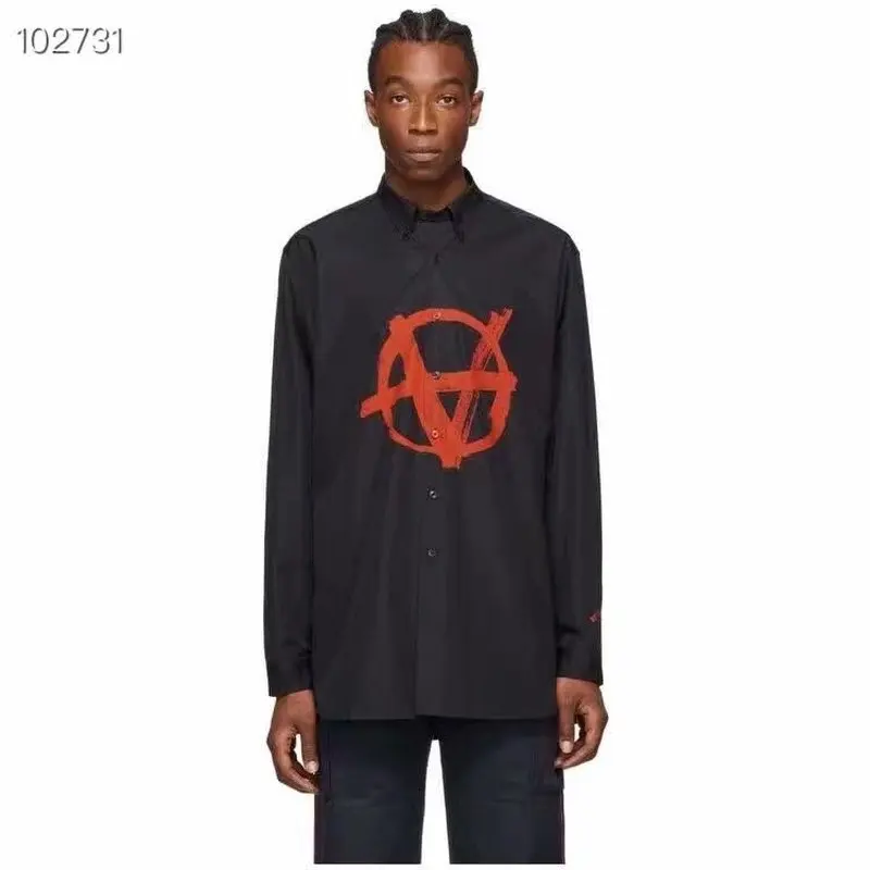 Мужские и женские футболки 20ss с длинным рукавом Высококачественная футболка