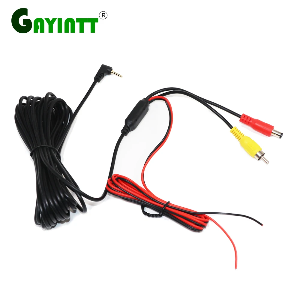 GAYINTT 2.5mm Jack Video Cable Adapter RCA Cable Female plug For Car GPS Monitor DVR Camera Monitors Video System