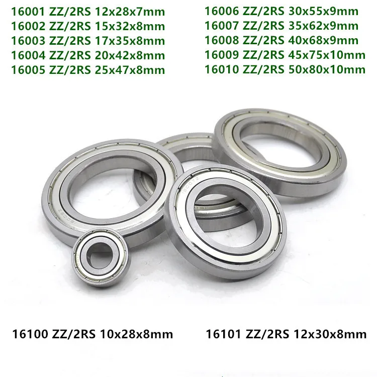 16100 16101 16001 16002 16003 16004 16005 16006 16007 16008 16009 16010 ZZ - 2RS двойной шариковый подшипник с