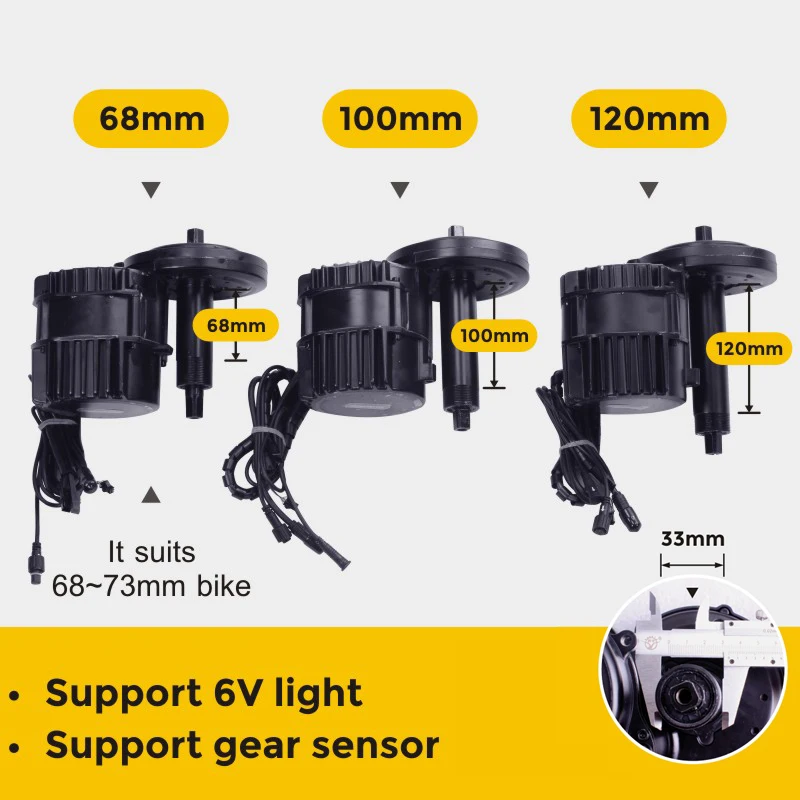 Bafang Motor BBSHD BBS03 48V 52V 1000w Mid Drive Motor Ebike Electric Bicycle Motor Conversion Kit 52V17.5AH Lithium Battery