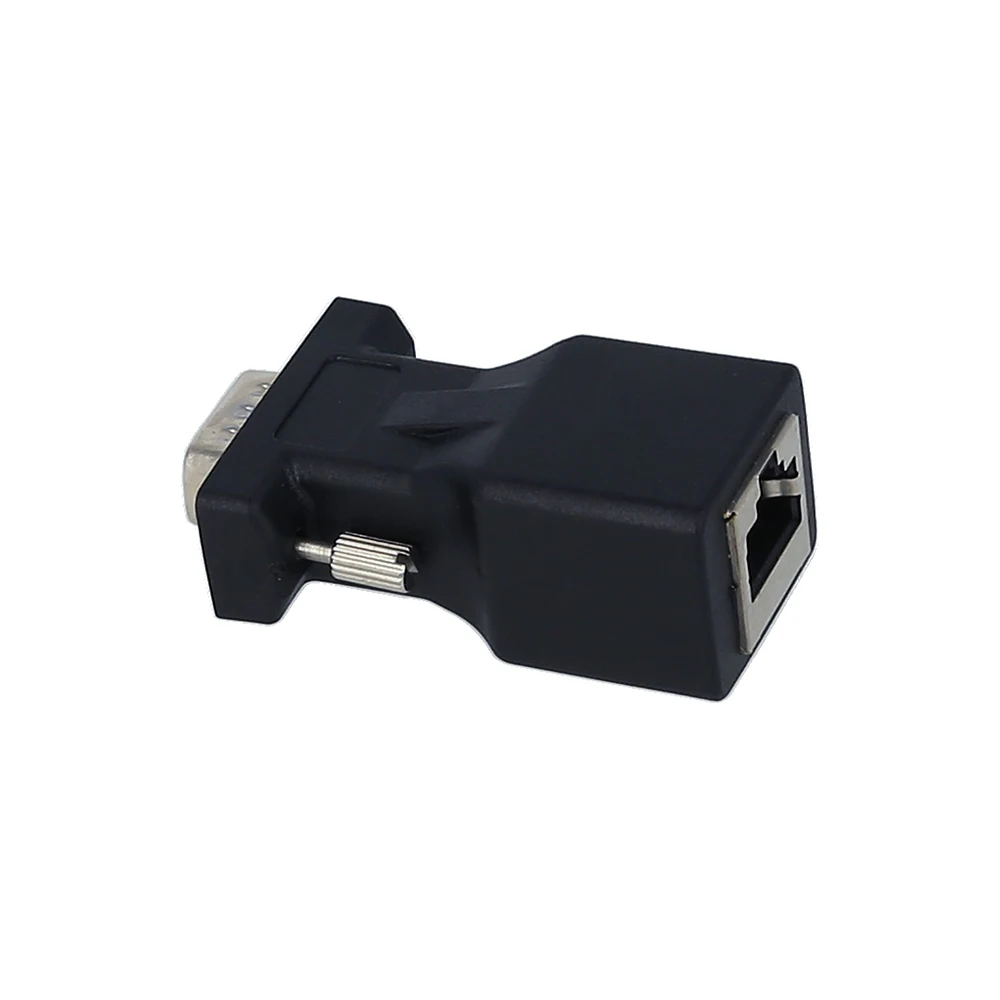 Адаптер VGA к RJ45 2 шт. Переходник папа Ethernet-порт конвертер CAT5e CAT6 сетевой Кабельный