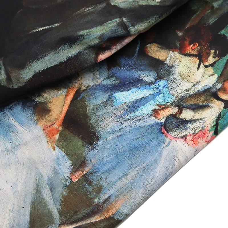 

Harajuku aesthetic oil painting graphic turn-down collar coat men Harajuku street clothing hip hop school uniform baseball jacke