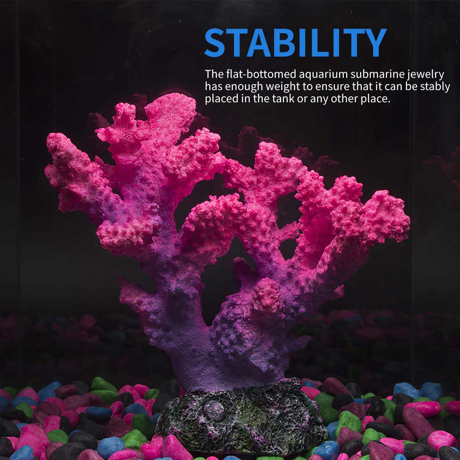 Fish Tank Decoration Coral Ornaments Lazy Landscaping Package Rockery Escape Resin Water Grass CarpShelter | Дом и сад