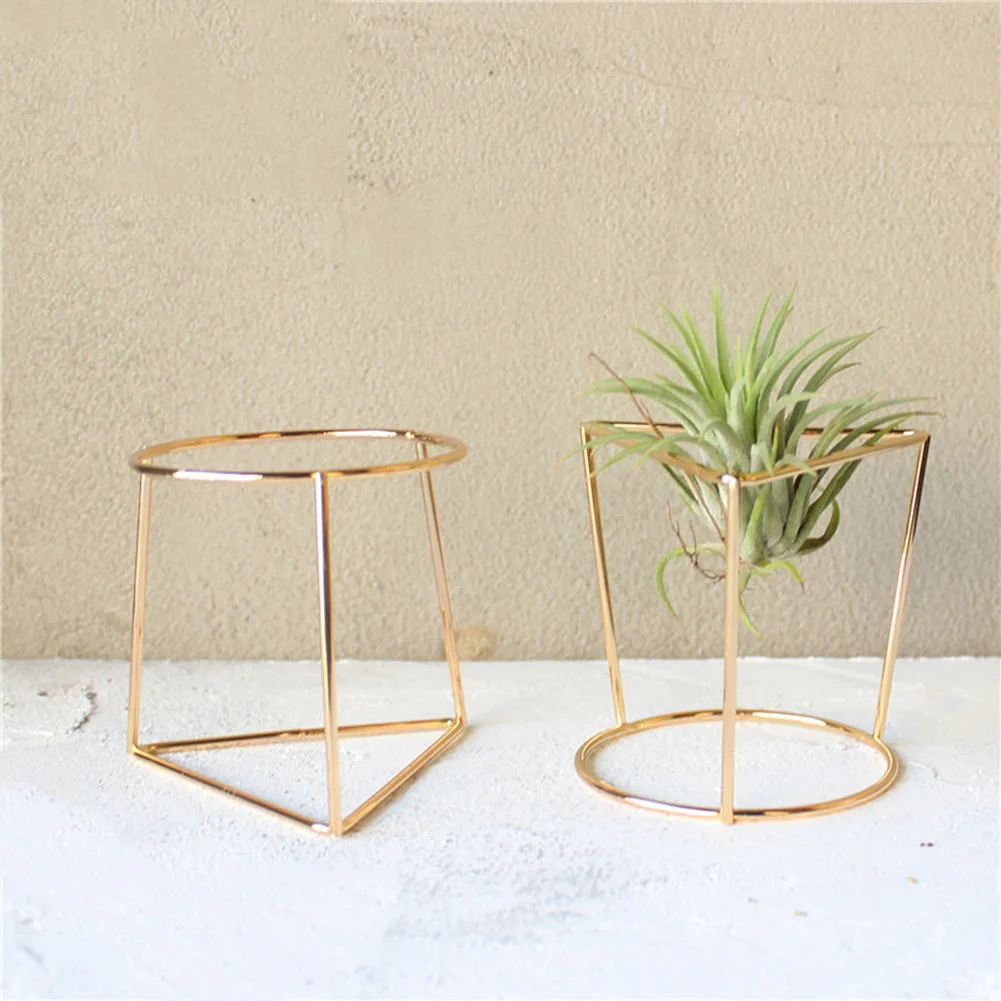 

Flower Pot Geometric Metal Rack Plant Care Display Holder Stand Garden Decor Greenhouses Jardin Decoration Courtyard Outdoor