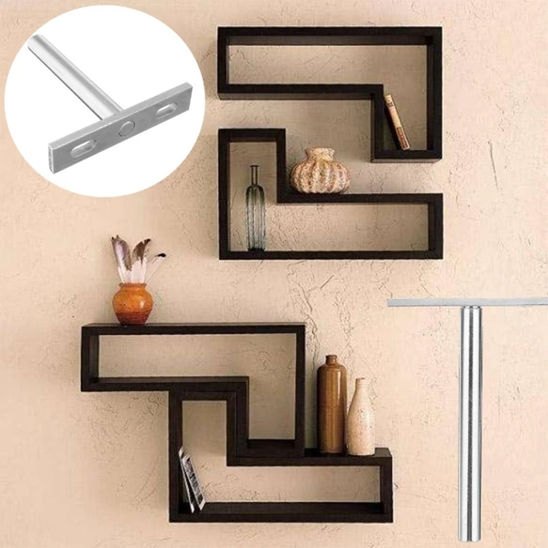 

12PCS 4 inch Foldable Shelf Support Bracket Concealed Floating Wall Shelf Support Bracket For Heavy-Duty Bracket