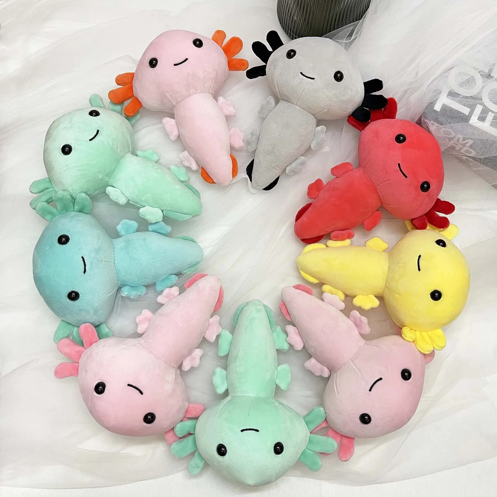 Плюшевая игрушка Kawaii Axolotl 20 см 2021 мультяшное милое животное набивная плюшевая