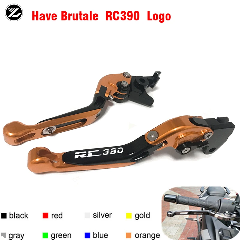 

Motorcycle Accessories CNC Motorbike Adjustable Folding Extendable Brake Clutch Levers For KTM Rc 390 Rc390 2013 2014 2015-2018