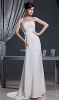 free shipping 2020 new arrival plus small train custom made sizecolor off the shoulder mermaid chiffon mint bridesmaid dress