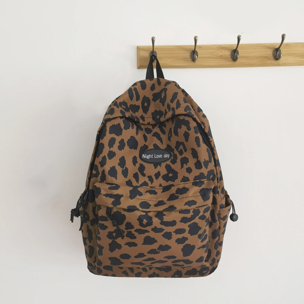 

Preppy Style Fashion Women Backpacks Zebra Leopard Pattern Casual Students Knapsacks Ladies Large Capacity For Grils School Bags